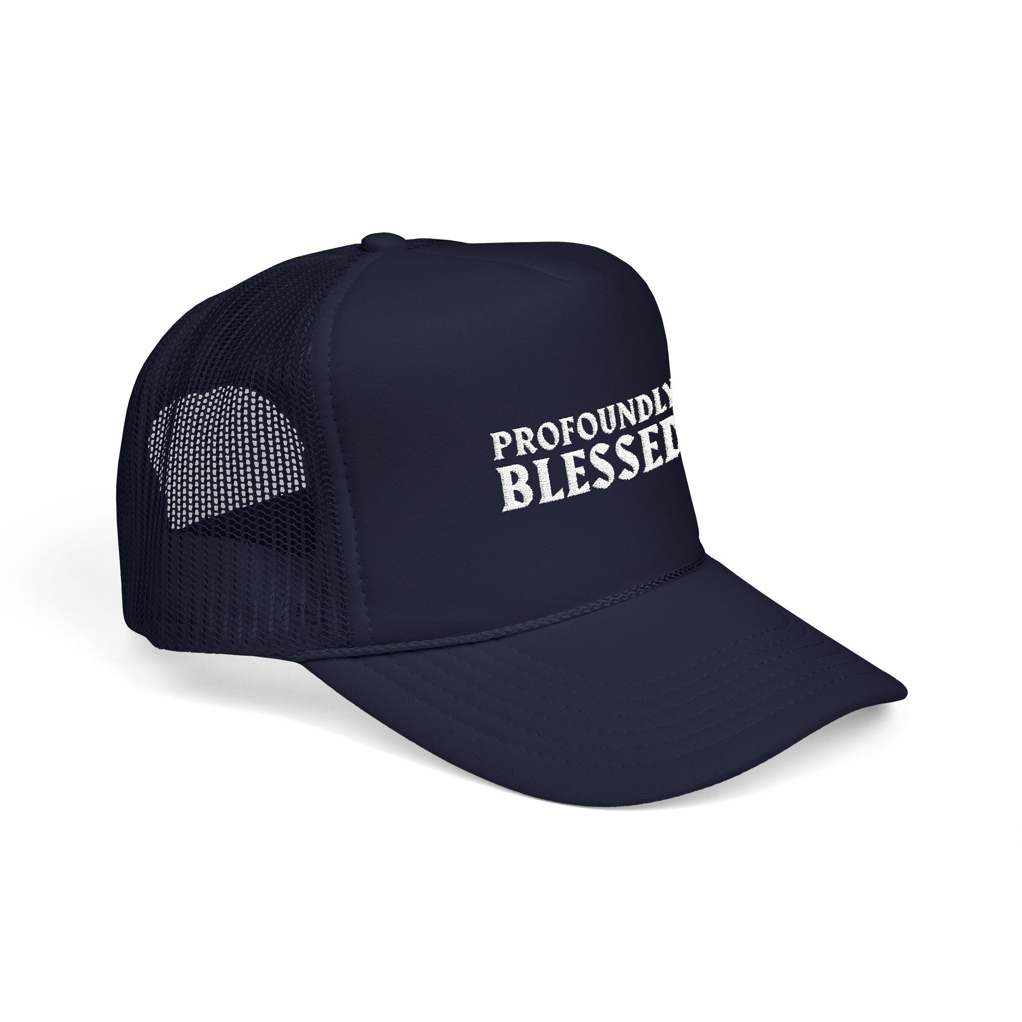 Profoundly Blessed Foam Trucker Hat, Inspirational Cap, Casual Summer Hat, Adjustable Hat for Outdoor Events, Gift for Faith-Based [...]