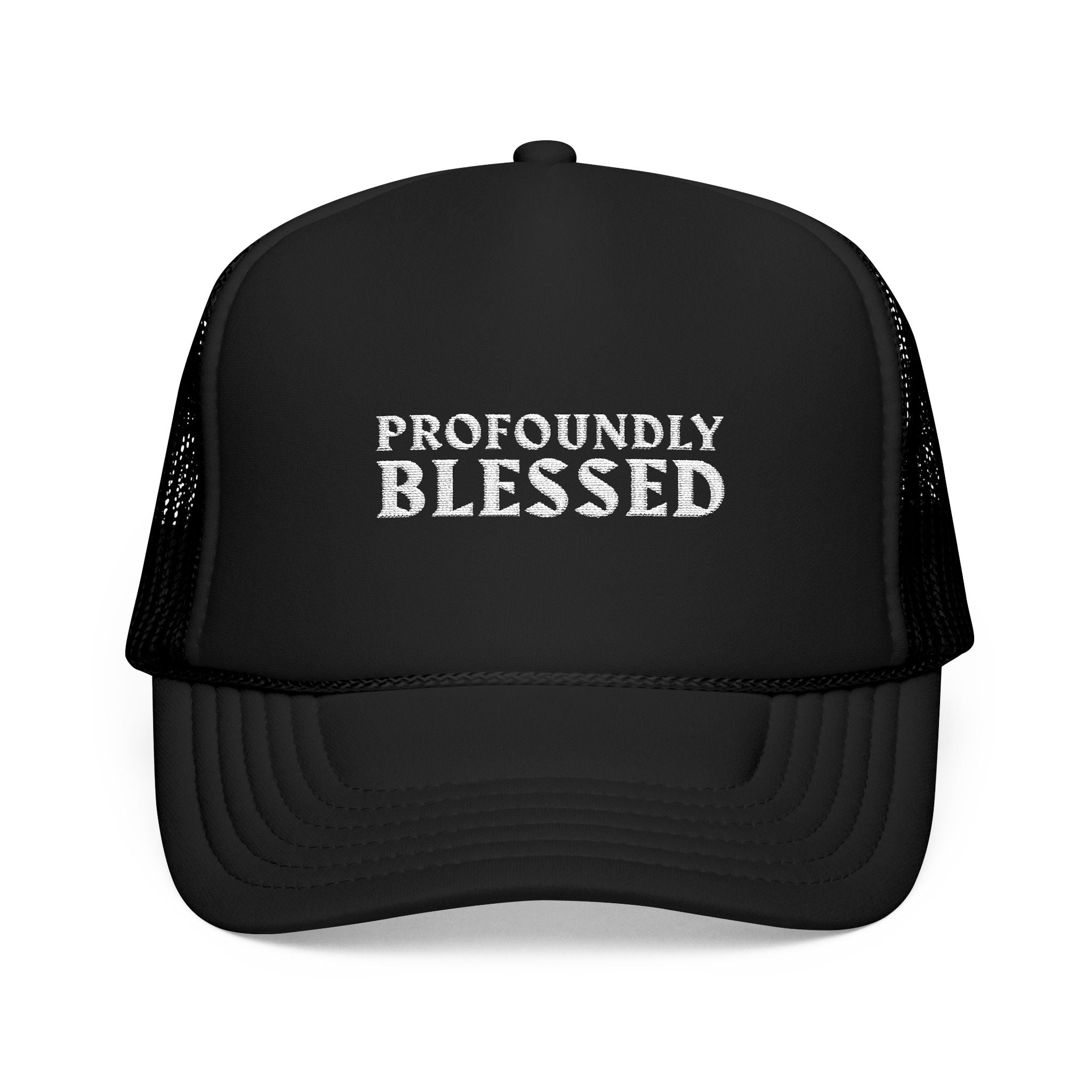 Profoundly Blessed Foam Trucker Hat, Inspirational Cap, Casual Summer Hat, Adjustable Hat for Outdoor Events, Gift for Faith-Based [...]